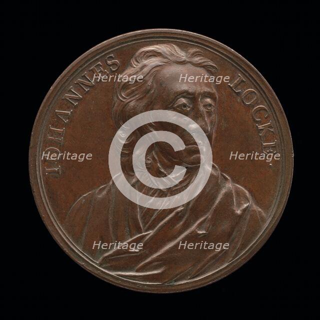John Locke, 1632-1704, Philospher [obverse], c. 1733. Creator: Jean Dassier.