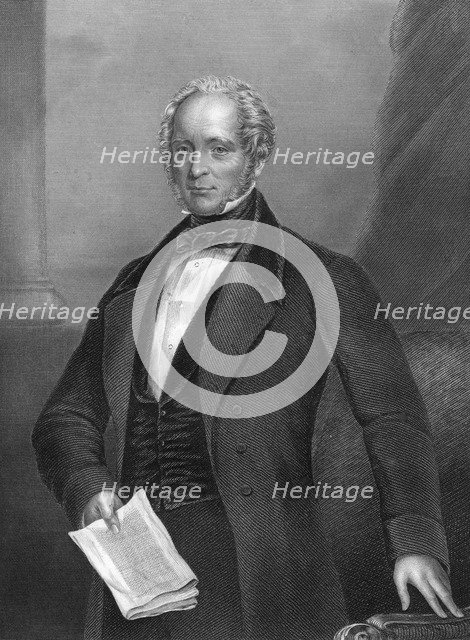 Henry John Temple (1784-1865), 3rd Viscount Palmerston, British stateman, 1857.Artist: DJ Pound