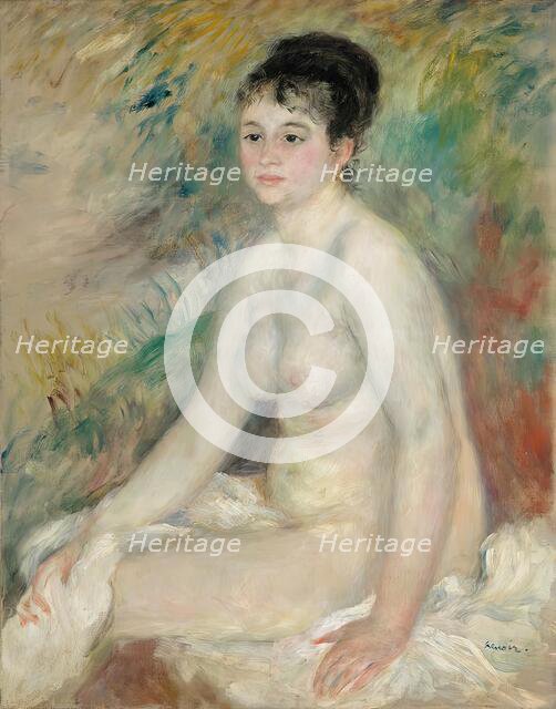 After the bath, 1876. Creator: Pierre-Auguste Renoir.
