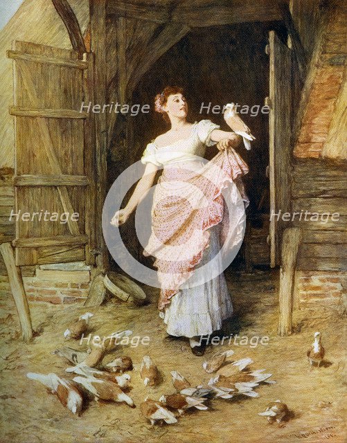 'The Farmer's Daughter', 1881, (1912). Creator: William Quiller Orchardson.