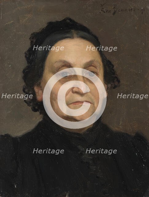 Mrs. Hilda Schönthal (1824-1892), preliminary study for "Under the Chestnut", 1891. Creator: Eva Fredrika Bonnier.