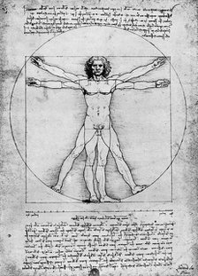 'Proportions of the human figure', c1492, (1936). Artist: Albrecht Dürer