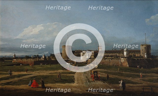 Castello Sforzesco in Milan, 1744.