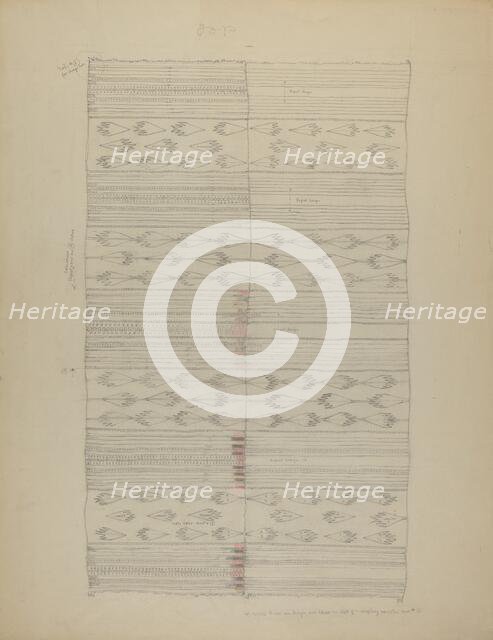 Textile, 1935/1942. Creator: Unknown.