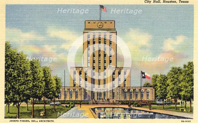 City Hall, Houston, Texas, USA, 1938. Artist: Unknown