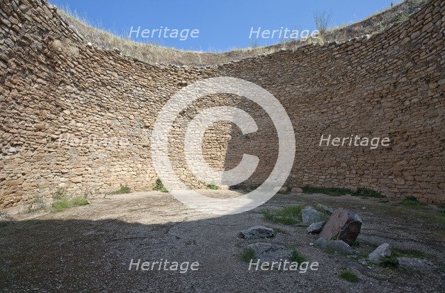 A tholos tomb of Aegisthus, Mycenae, Greece.  Artist: Samuel Magal