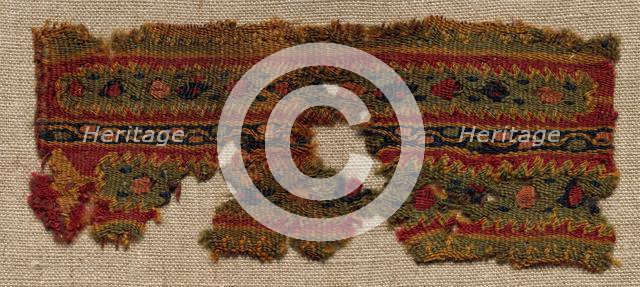 Fragment, Probably Part of an Ornament of a Tunic, 400s - 600s. Creator: Unknown.