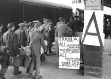 Exchange of prisoners of war, Trelleborg, Sweden, September 1944. Artist: Unknown