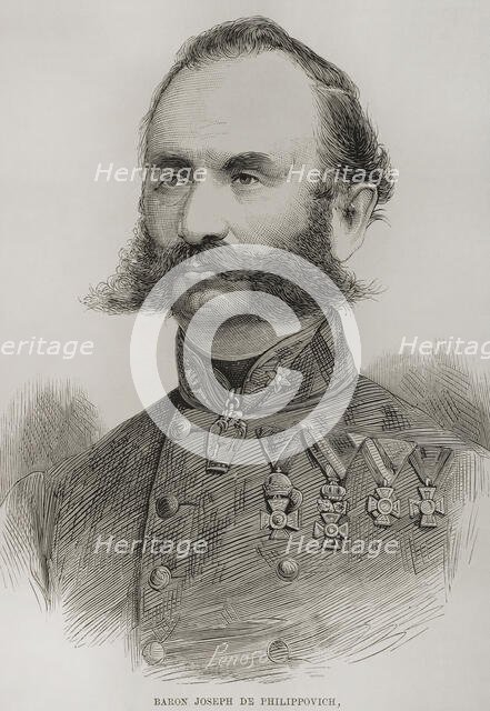 Josip Filipovic (1818-1889), Austrian-Hungarian general, 1878. Creator: Penoso.