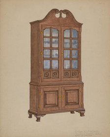 China Cupboard, c. 1939. Creator: Edward A Darby.