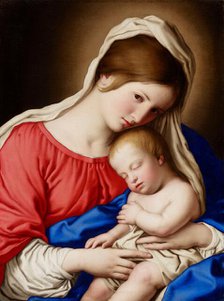 Madonna and Child, date unknown. Creator: Workshop of Sassoferrato.