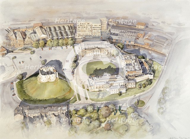 Clifford's Tower, York, c2010. Artist: Peter Dunn.