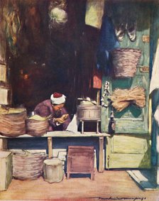 'A Seed Stall, Delhi', 1903. Artist: Mortimer L Menpes.