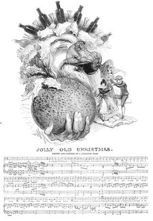 Jolly Old Christmas, 1844. Creator: Smyth.