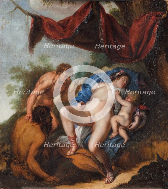 Sleeping Venus with Cupid Watched by Satyrs, 1592-1640. Creator: Peter Paul Rubens.