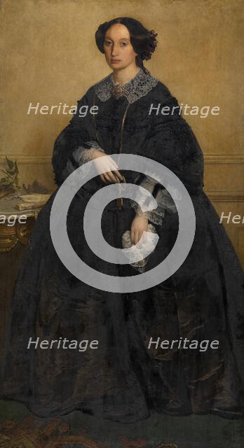 Madame Henri Leys-Van Haren, 1857. Creator: Joseph Lies.