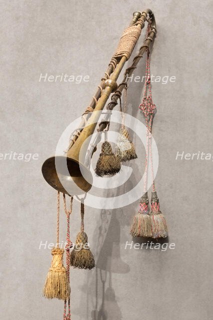 Natural Trumpet, Nuremberg, 1680/1720. Creator:  Wilhelm Haas.