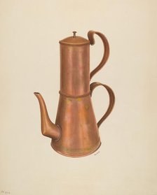 Coffee Pot, c. 1938. Creator: Ray Price.