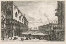 Views of Venice: The Piazzetta, 1741. Creator: Michele Marieschi (Italian, 1710-1743).