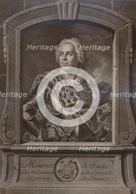 Maurice de Saxe, German soldier, 18th century (1894). Artist: Johann Georg White.