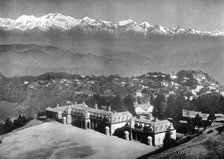 The Snow Range and Darjeeling from above St Paul's School, West Bengal, India, c1910. Artist: Unknown
