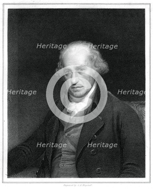 James Watt, Scottish engineer, (1833).Artist: CE Wagstaff