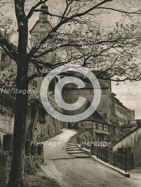 'Schwabisch-Hall. Badtor - Josephsturm', 1931. Artist: Kurt Hielscher.