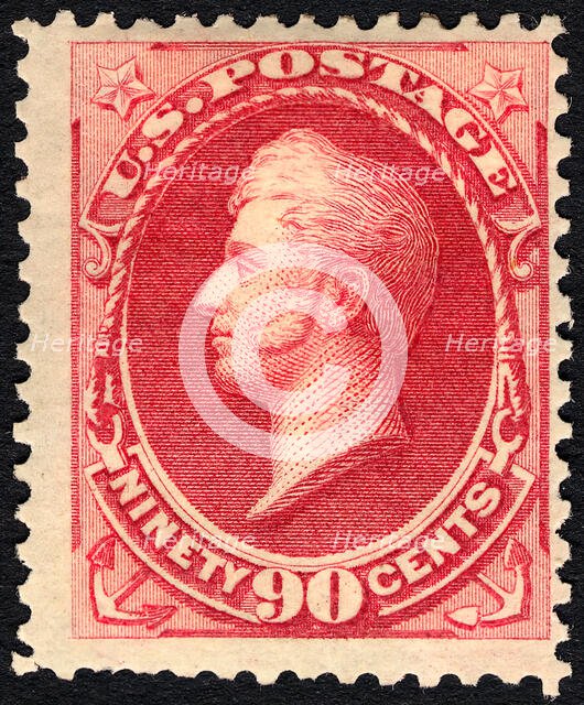 90c Commodore Oliver Hazard Perry single, June 25, 1875. Creator: Unknown.