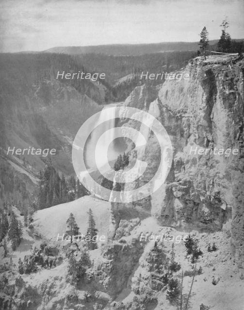 'Lower Falls of the Yellowstone, Wyoming', c1897. Creator: Unknown.