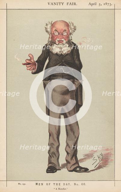 Vanity Fair: Men of the Day, No. 60, "A Novelist", 1873. Creator: Leslie Matthew (Spy) Ward (British, 1851-1922).