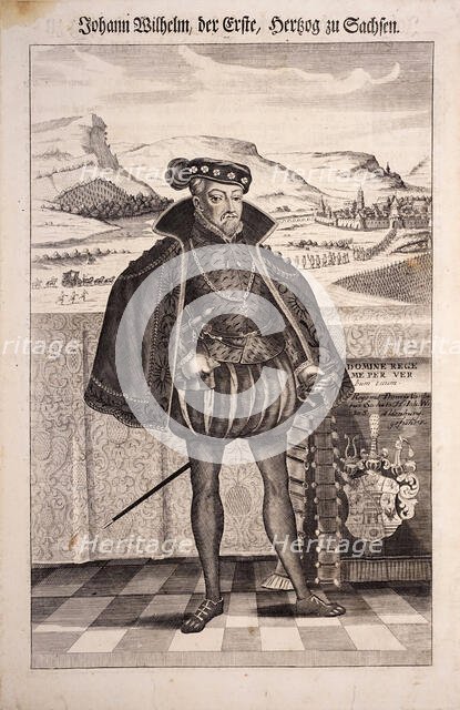 Johann Wilhelm (1530-1573), Duke of Saxe-Weimar, c. 1710. Creator: Marchand, Johann Christian (1680-1711).