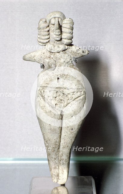 Terracotta goddess, Susa, Middle Elamite period, 1500-1100 BC. Artist: Unknown