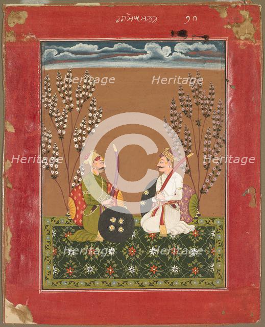 Raga Suramananda, page from a Ragamala series, c.1750. Creator: Unknown.