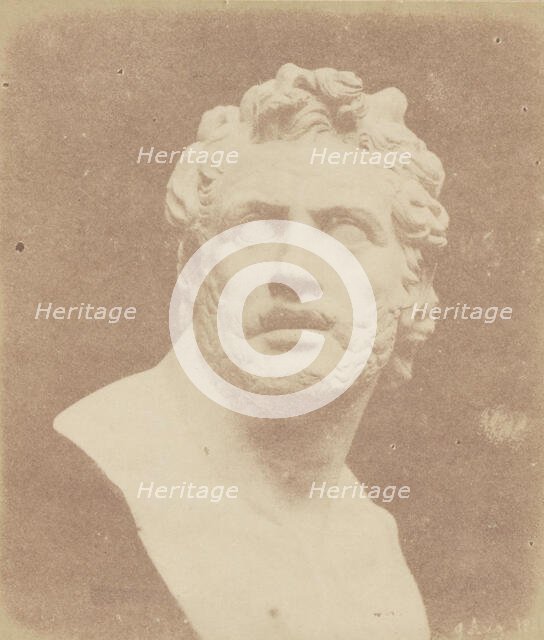 Bust of Patroclus, August 9, 1842. Creator: William Henry Fox Talbot.