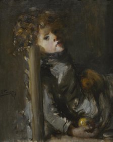 The Artist's Son, Ignacio, Seated, 1887.  Creator: Ignacio Pinazo Camarlench.