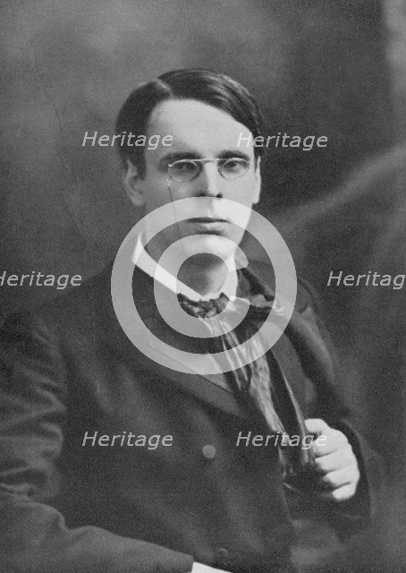 William Butler Yeats, Irish poet and playwright, c1900s. Artist: Unknown
