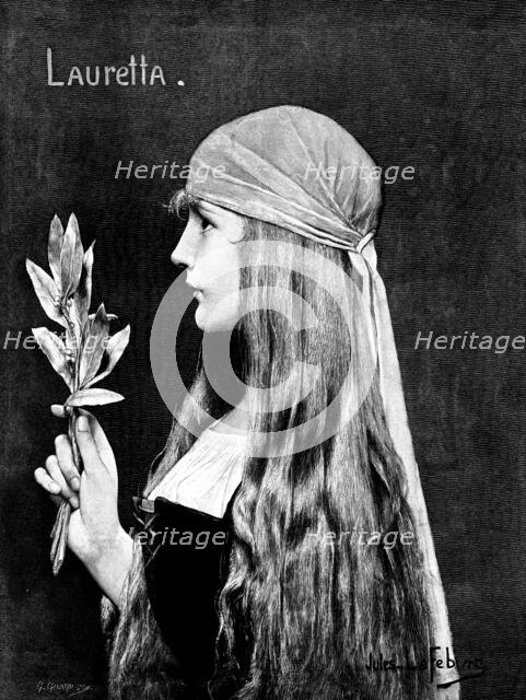 Lauretta - by Jules Lefebvre, 1895. Creator: Giuseppe Gilardi.