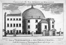 Spa Fields Chapel, Finsbury, London, c1780.                     Artist: Thomas Thornton