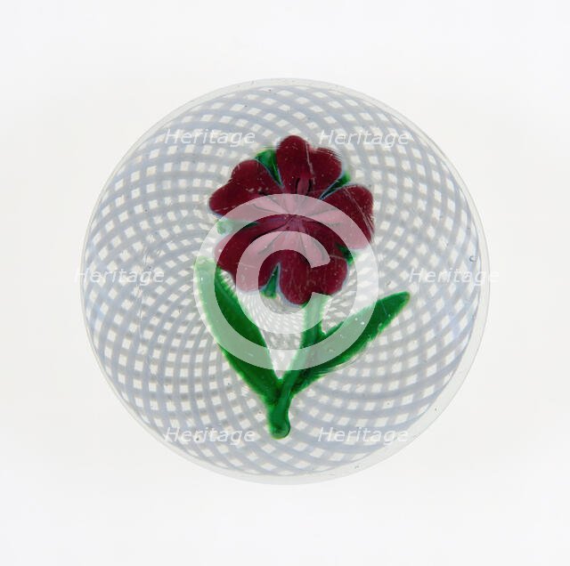Paperweight, Clichy, c. 1848-55. Creator: Clichy Glassworks.