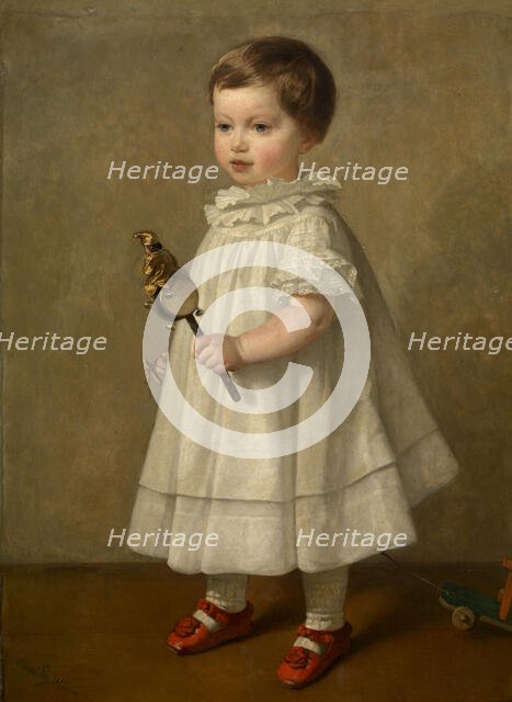 Maria Leys, the Artist's Daughter, 1855. Creator: Joseph Lies.