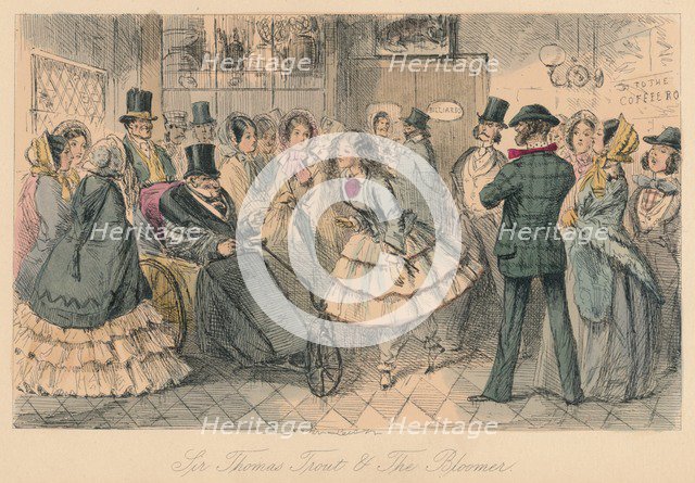 'Sir Thomas Trout & The Bloomer', 1854. Artist: John Leech.
