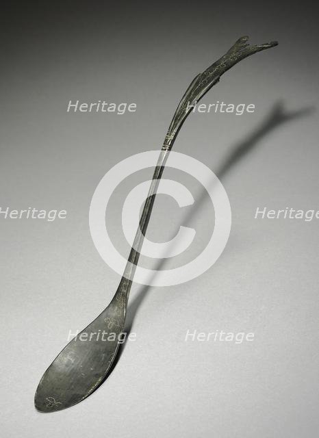 Spoon with Fish-Tail Design, 918-1392. Creator: Unknown.