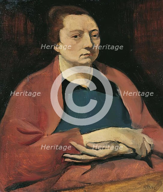 Artist’s wife, 1921. Creator: Georges Kars.