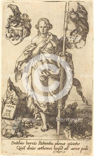 Patience, 1552. Creator: Heinrich Aldegrever.