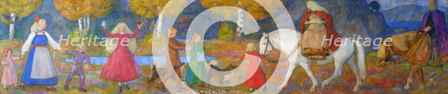 Little Kjersti and Elvenking. Artist: Werenskiold, Erik Theodor (1855-1938)