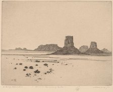 Dawn in the Land of the Buttes, c. 1920. Creator: George Elbert Burr.