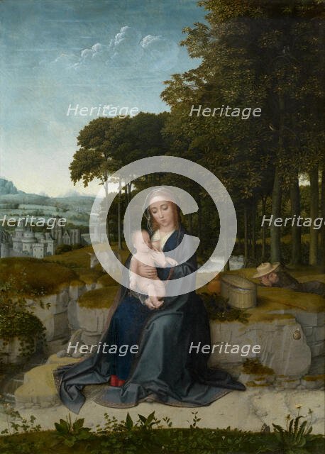 The Rest on the Flight into Egypt. Creator: Gerard David.