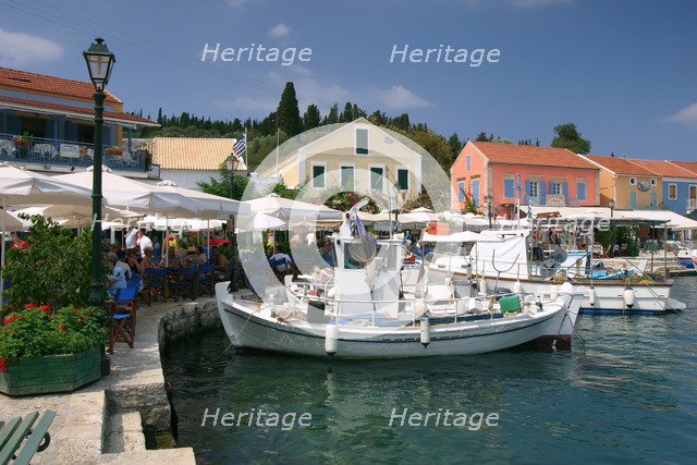 Fiskardo harbour, Kefalonia, Greece.
