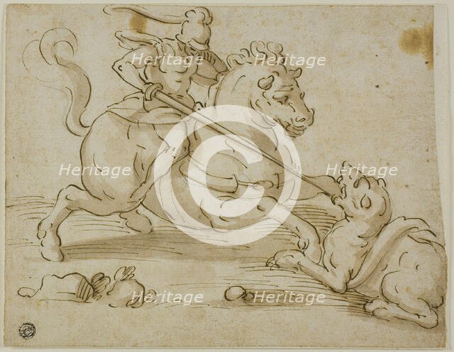 Saint George and the Dragon, c. 1570. Creator: Unknown.