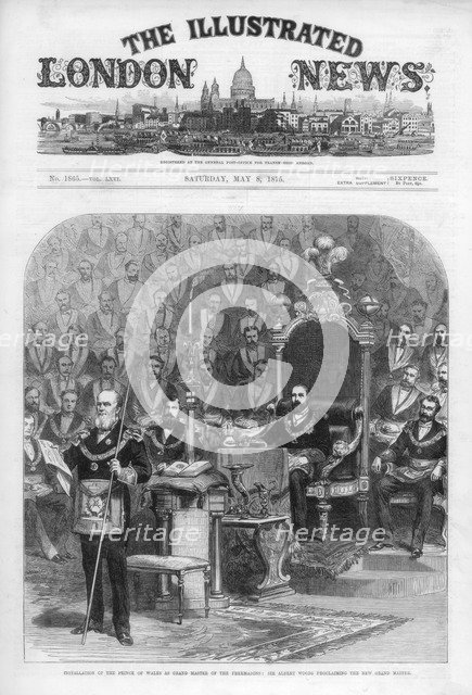 The cover of The Illustrated London News, 8th May 1875. Artist: Unknown